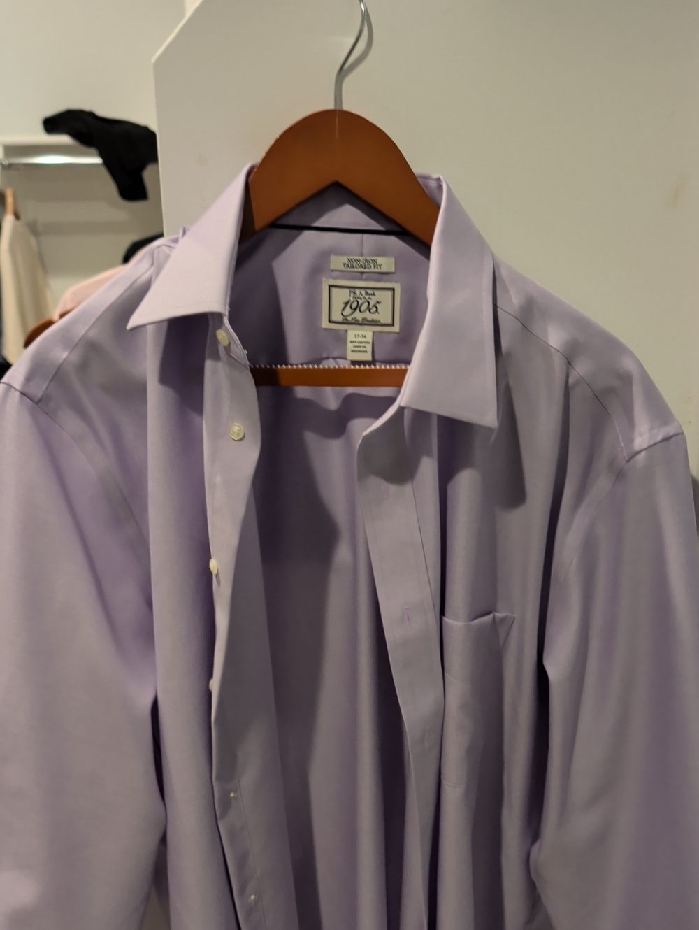 Jos. A. Bank Lavender Dress Shirt - Spread Collar